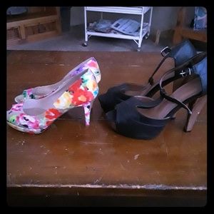 Two pairs of high heel shoes 👠
